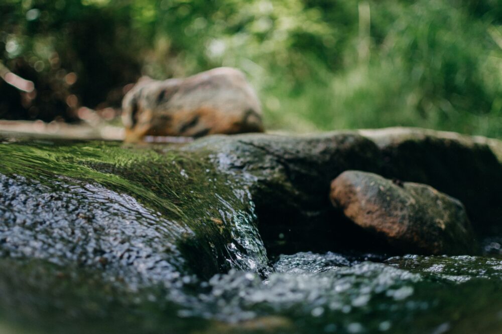 time lapse photography of river